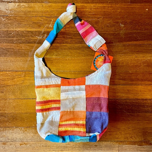 Colorful Patchwork Hobo Bag (NWT) - Picture 2 of 7